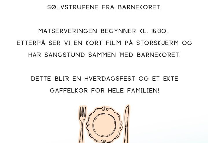 Hverdagsmiddag på Bedehuset